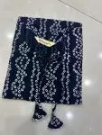 ATTRACTIVE HEAVY RAYON BANDHNI PRINT WORK WOMENS KURTI ONLY CASUAL WEAR WHOLESALE PRICE ETHNIC GARMENT (12)