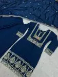 FANCY CHINON EMBROIDERY SEQUENCE WORK TOP PALAZZO WITH DUPATTA PARTY WEAR WHOLESALE PRICE ETHNIC GARMENT (5)