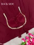 FANCY GEORGETTE EMBROIDERY SEQUENCE WORK GOWN BOTTOM WITH DUPATTA PARTY WEAR WHOLESALE PRICE ETHNIC GARMENT SURAT (7)