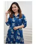 FANCY MUSLIN PRINTED WORK KURTA PANT OFFICE WEAR WHOLESALE PRICE ETHNIC GARMENT (25)
