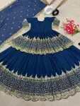 TRENDING GEORGETTE EMBROIDERY SEQUENCE WORK TOP LEHENGA CHOLI WITH DUPATTA WEDDING WEAR WHOLESALE PRICE ETHNIC GARMENT (3)