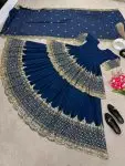 TRENDING GEORGETTE EMBROIDERY SEQUENCE WORK TOP LEHENGA CHOLI WITH DUPATTA WEDDING WEAR WHOLESALE PRICE ETHNIC GARMENT (3)