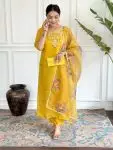 DESIGNER ROMAN SILK EMBROIDERY WORK TOP BOTTOM WITH PRINTED DUPATTA PARTY WEAR WHOLESALE PRICE ETHNIC GARMENT (3)