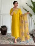 DESIGNER ROMAN SILK EMBROIDERY WORK TOP BOTTOM WITH PRINTED DUPATTA PARTY WEAR WHOLESALE PRICE ETHNIC GARMENT (3)
