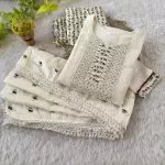 DESIGNER COTTON EMBROIDERY SEQUENCE WORK TOP BOTTOM WITH DUPATTA PARTY WEAR WHOLESALE PRICE ETHNIC GARMENT (4)